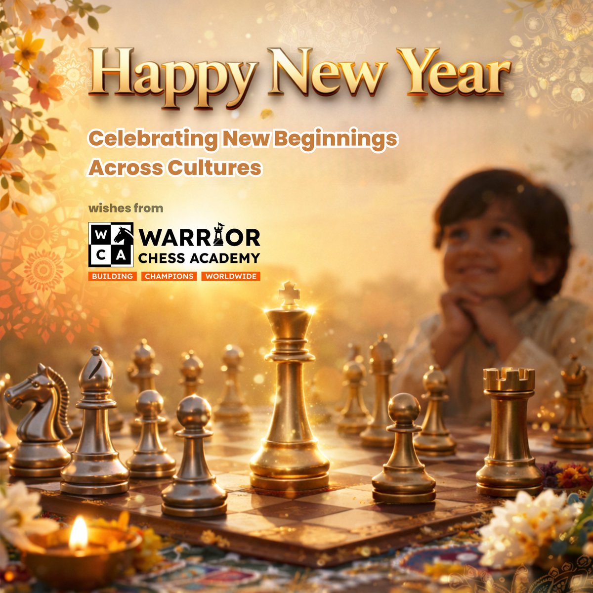 Building champions for a new year ahead. ♟️✨

🌟 New Year.
♟️ New Moves.
🏆 New Victories.

Happy New Year ✨

Wishes from all of us at
Warrior Chess Academy 🧡

#WarriorChessAcademy #Chess #Champions #NewYear