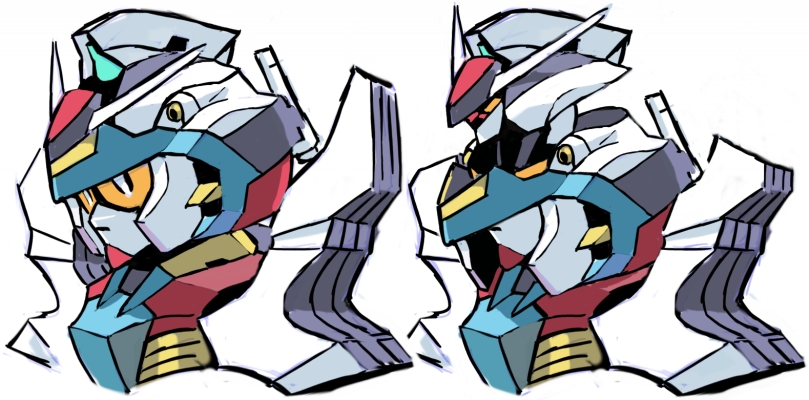 SDリアル変形ガンダム。配色と分割をちょっと変更。SDの時は取っ散らかって派手なカラーリングが、変形するとまとまって落ち着いてるように見えたら良いなあみたいなコンセプトです。