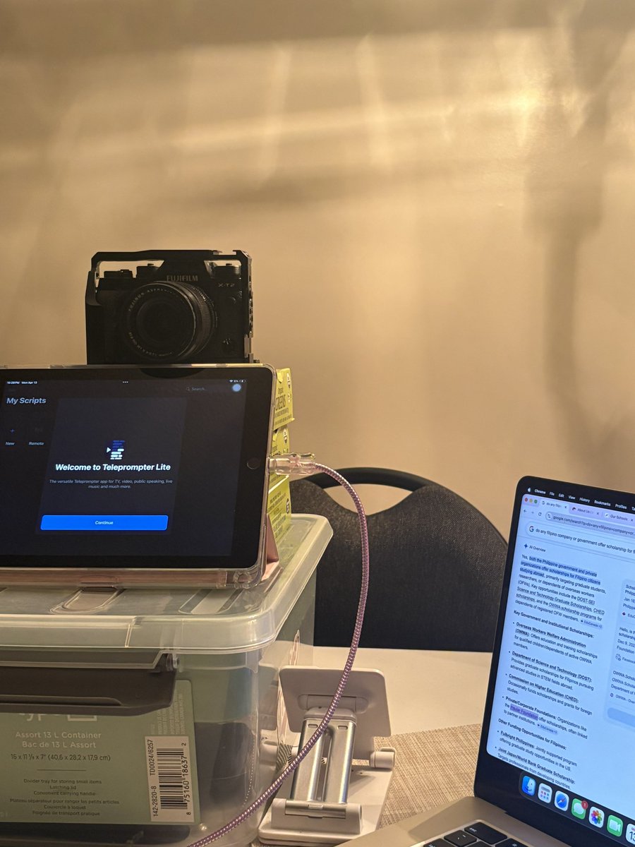 gelaaaatineee's tweet photo. current setup 🎥👀 https://t.co/pcD9hdkoKQ