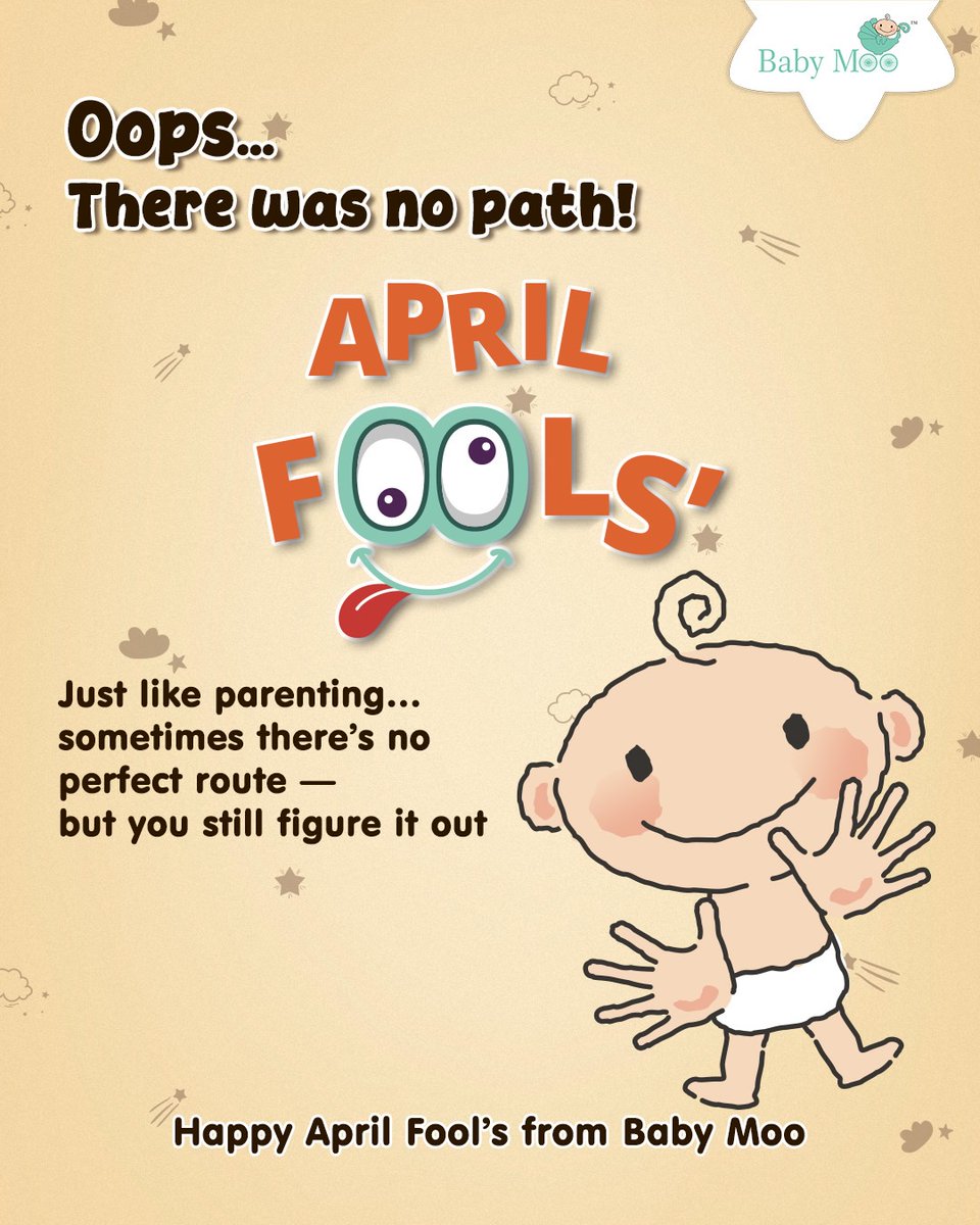 BabyMooin's tweet image. Did you find the path? 👀

If you didn’t… don’t worry — there wasn’t one 😄

Parenting can feel like solving a maze sometimes, but parents always find their way in the end.

Happy April Fool’s from Baby Moo 🤍

#BabyMoo #AprilFools #ParentLife #FunWithParents #YourStarIsBorn