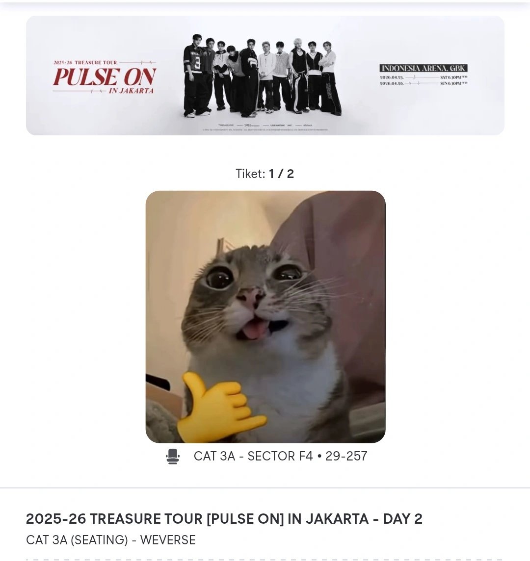 Akan aku hadapi pagar IA demi bertemu dengan dirimu <a href="/treasuremembers/">TREASURE</a> 🌹🫰

#TREASURE_PULSE_ON_IN_JAKARTA #PULSE_ON_IN_JAKARTA