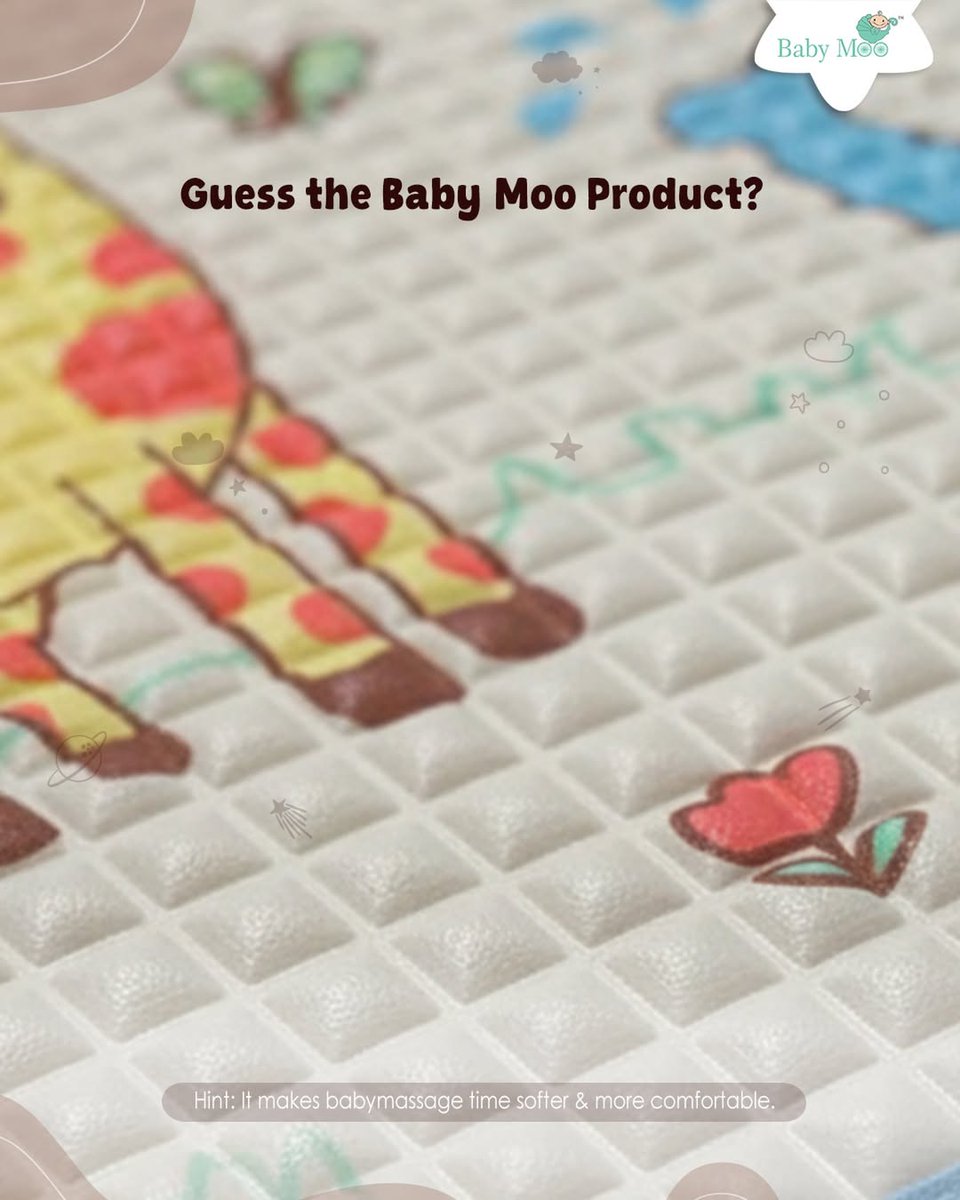 BabyMooin's tweet image. Time for a little guessing game 👀

We’re launching something new at Baby Moo, and here’s your hint:

It makes baby massage time softer and more comfortable.

Can you guess what it is?
Drop your answer below 👇

#BabyMoo #GuessTheProduct #ComingSoon #BabyCare #YourStarIsBorn