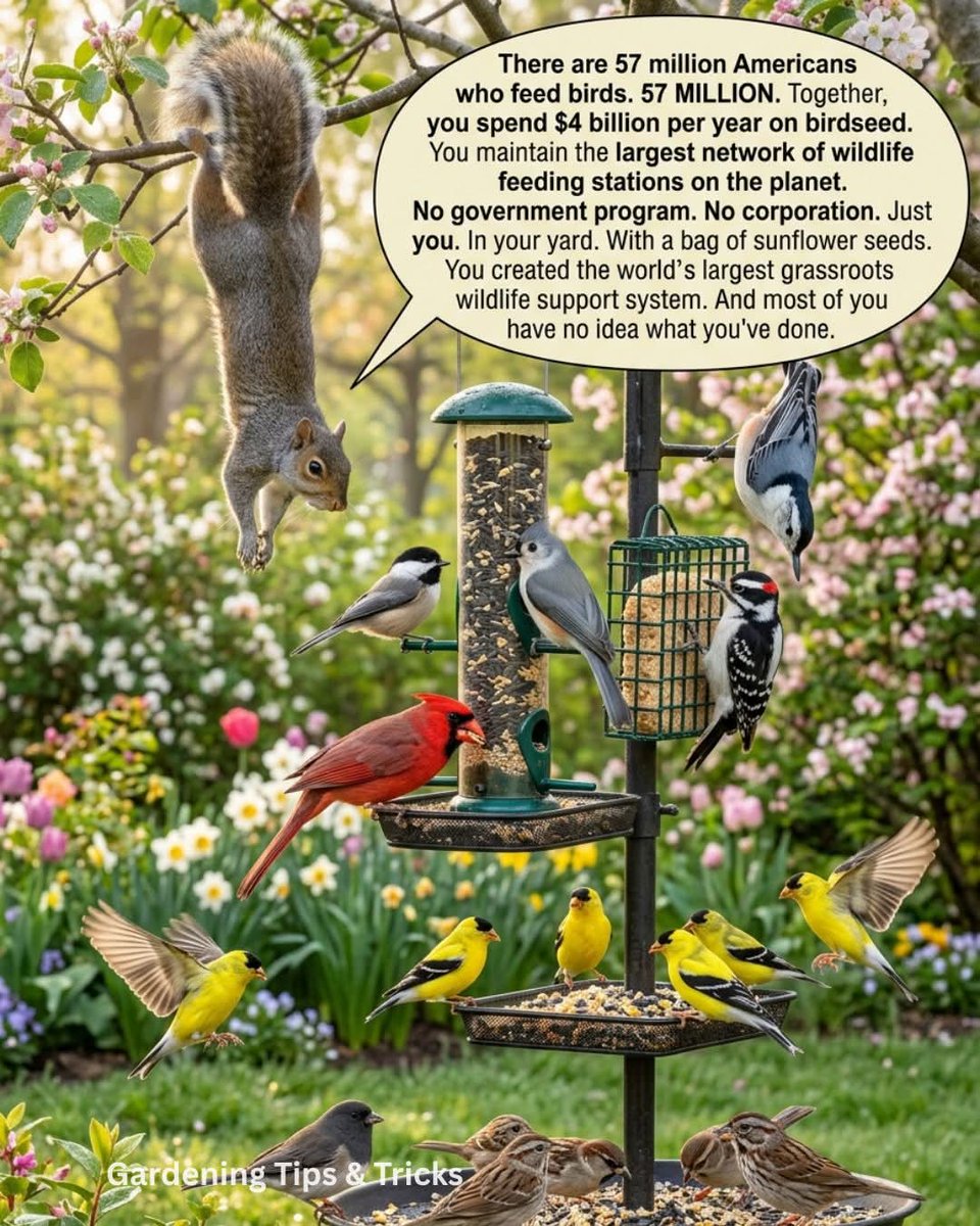 AyshahAwan's tweet image. 57 million Americans feed birds and spend $4 billion on seed every year (2016 USFWS data). Today it's even bigger—nearly 96 million birders spending over $100 billion! The largest grassroots wildlife network on the planet. 🌱🐦 #Birding #Wildlife