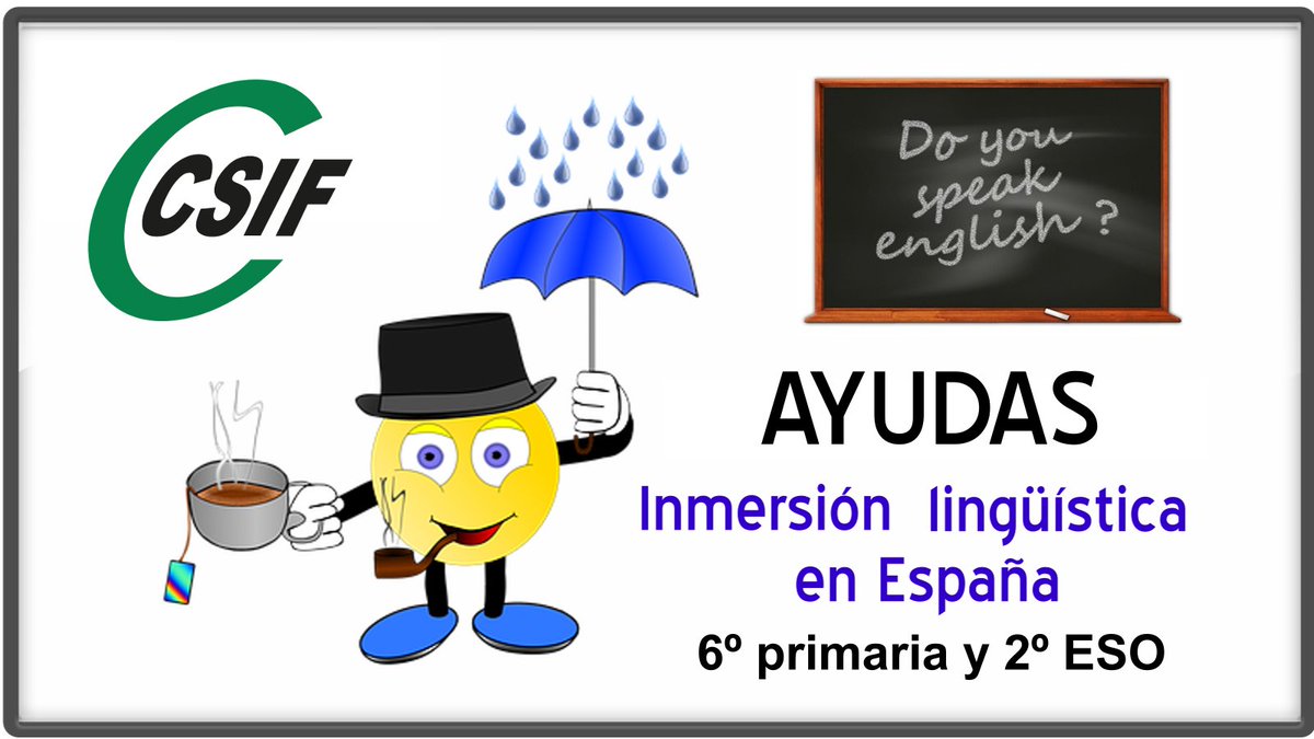 📌📌Ayudas para el programa de inmersión lingüística en lengua inglesa en España durante el curso 2026/2027 (6º primaria y 2ª ESO). BOE 14/04/2026.

⌛️⏳ Plazo de solicitudes: 25 días naturales contados a partir de las 12 horas del día 15/04/2026.

📌 👇
csif.es/es/articulo/ca…