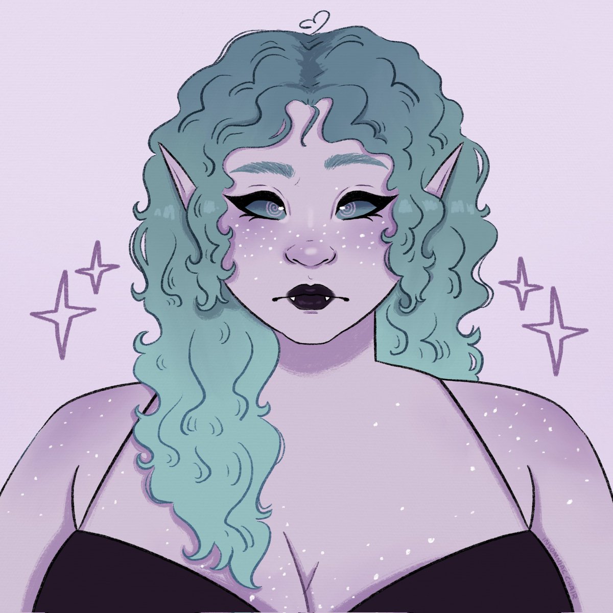 insomniacchair's tweet image. Just a quick lil drawing of my witchy OC Mazey ✨

#procreateart #digitalart #ocart