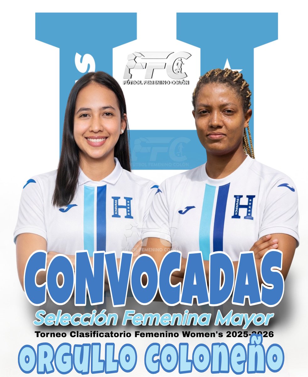 FutFemColon's tweet photo. ORGULLOSAMENTE DE COLÓN 

Queremos felicitar a Mayra Bodden y a Debora Tobias jugadoras del F.C Zamora por su convocatoria a la Selección Nacional de Honduras - Fenafuth Femenil del torneo Clasificatorio esperamos hagan un gran papel en la selección Femenil.

#Honduras https://t.co/hAtloiFLEk