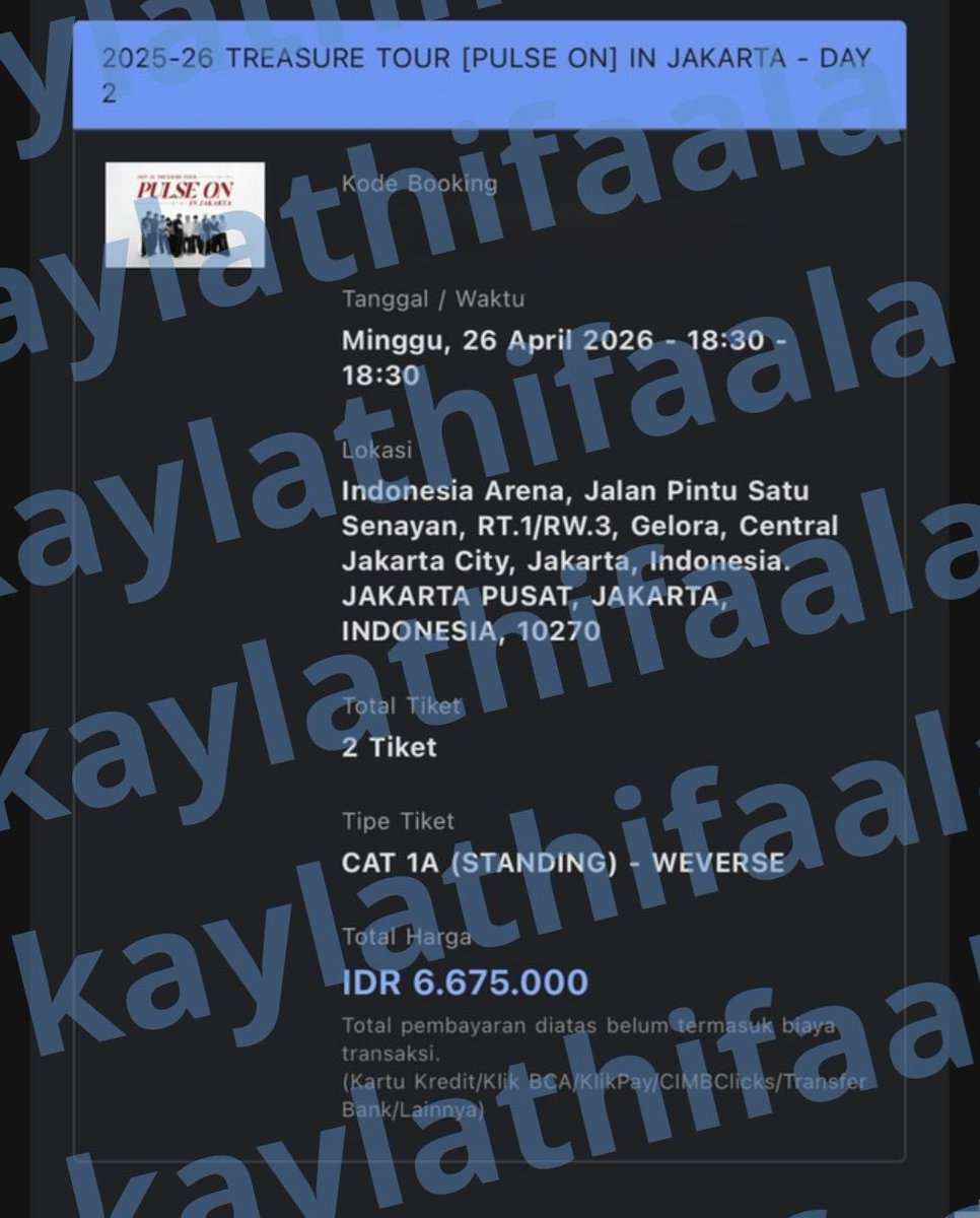 jee ✧˚₊‧~ WTS CAT 1A PULSE ON JAKARTA tweet media