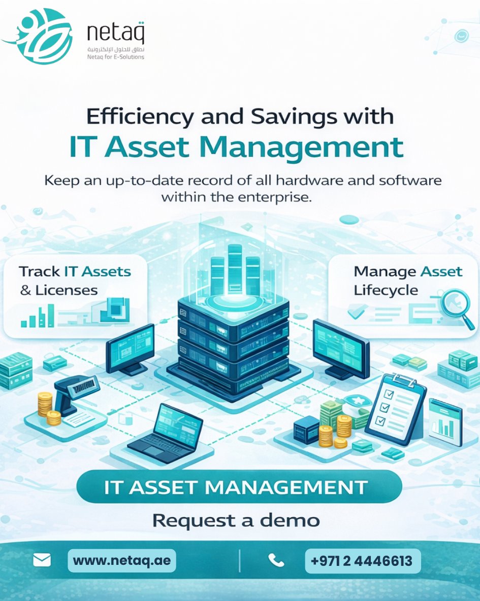 netaq_solutions's tweet photo. Unlock the Power of IT Asset Management with Your Crew !
🚀keep an up-to-date of all hardware and software within the enterprise.
📧 info@netaq.ae |📞+971 526292578
#ITAssetManagement #Software #Solutions #Development #MobileApp #Websites #Netaq #NetaqForESolutions #UAE #AbuDhabi https://t.co/rAXJes4fBg