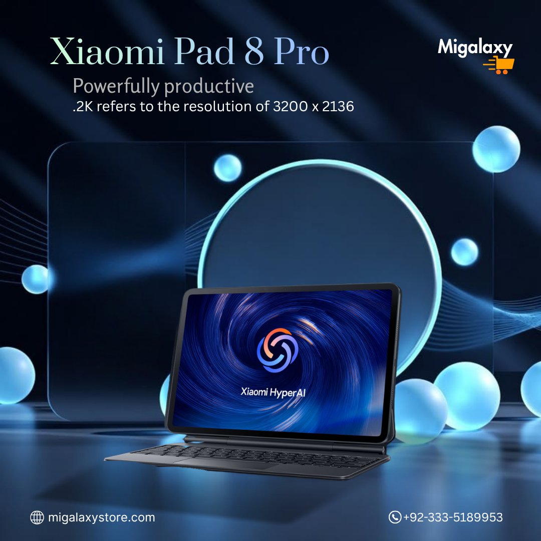 ali0772667849's tweet image. Meet Xiaomi Pad 8 Pro

📱 Ultra-thin 5.75mm
🔋 9200mAh battery
⚡ 67W HyperCharge
Slim design. All-day power.
Shop now: migalaxystore.com

#XiaomiPad8Pro #Tablet #migalaxystore #Gadgets #Battery