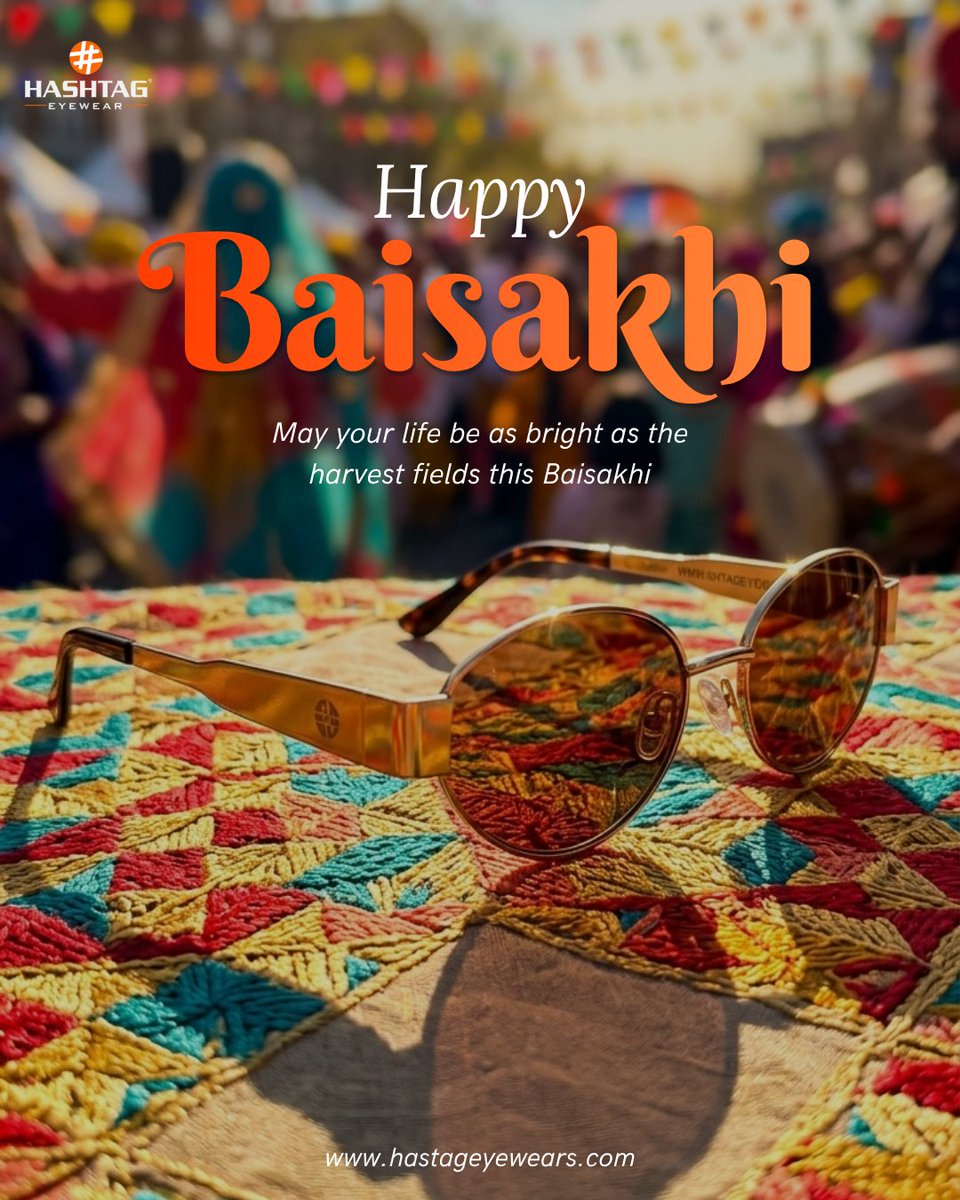 hashtagretails's tweet photo. Golden harvest vibes, brighter days ahead 🌾✨

This Baisakhi, celebrate new beginnings in style with shades that shine as bright as you do. 😎

Step into the season with confidence, color, and a whole lot of glow.

#HappyBaisakhi #HashtagEyewears #FestiveStyle #NewBeginnings https://t.co/cG5PG8ERz2