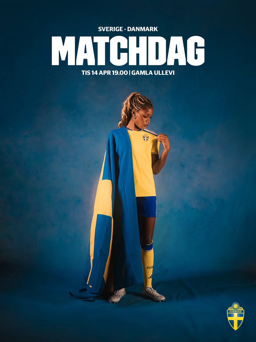 svenskfotboll's tweet image. VM-kvalet fortsätter - tillsammans. 🔥

🆚 Danmark
🏆 VM-kval
🏟 Gamla Ullevi
⏱ 19.00
📺 SVT

Biljetter 🎟️: svenskfotboll.se/vm-kval-dam-20…
