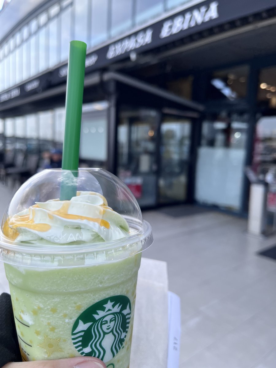 蘇我の梅干しを買いに一般道から海老名サービスエリアに入る。近所に売ってるのここだけだから。せっかく来たのでスイーツでも食べたいと思ったらそんなカフェなくて結局スタバ。でもメロン美味しいよ。