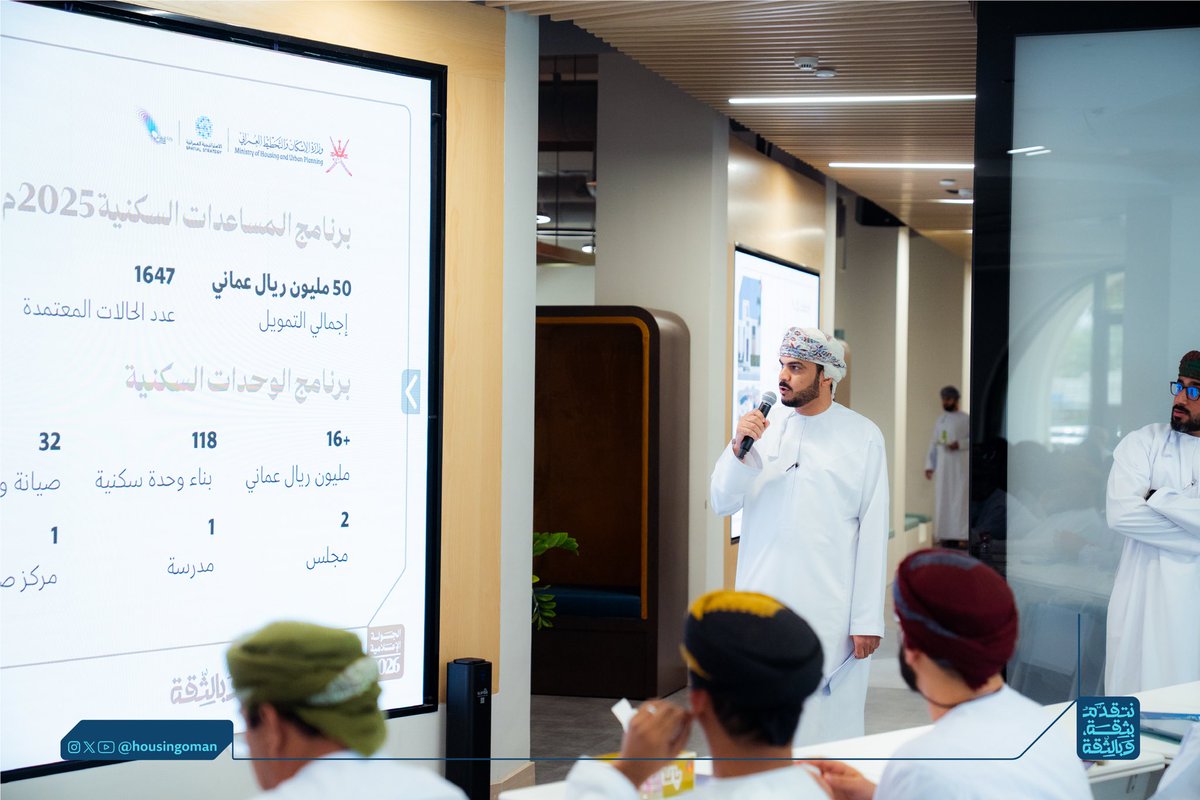 housingoman's tweet photo. سعدنا باستضافةِ شُركائنا في رحلةِ التّقدم والثّقة؛ لاستعراض تفاصيل ما تم إنجازه وما يتمّ العمل عليه من مشاريع وخدمات ورؤىً مُستقبلية، مُجدّدين الثقة معهم لشراكةٍ تُثمر بالمزيد. 🌟

#نتقدم_بثقة_وبالثقة 
#الإسكان_والتخطيط_العمراني https://t.co/WuR8Z0DdhW