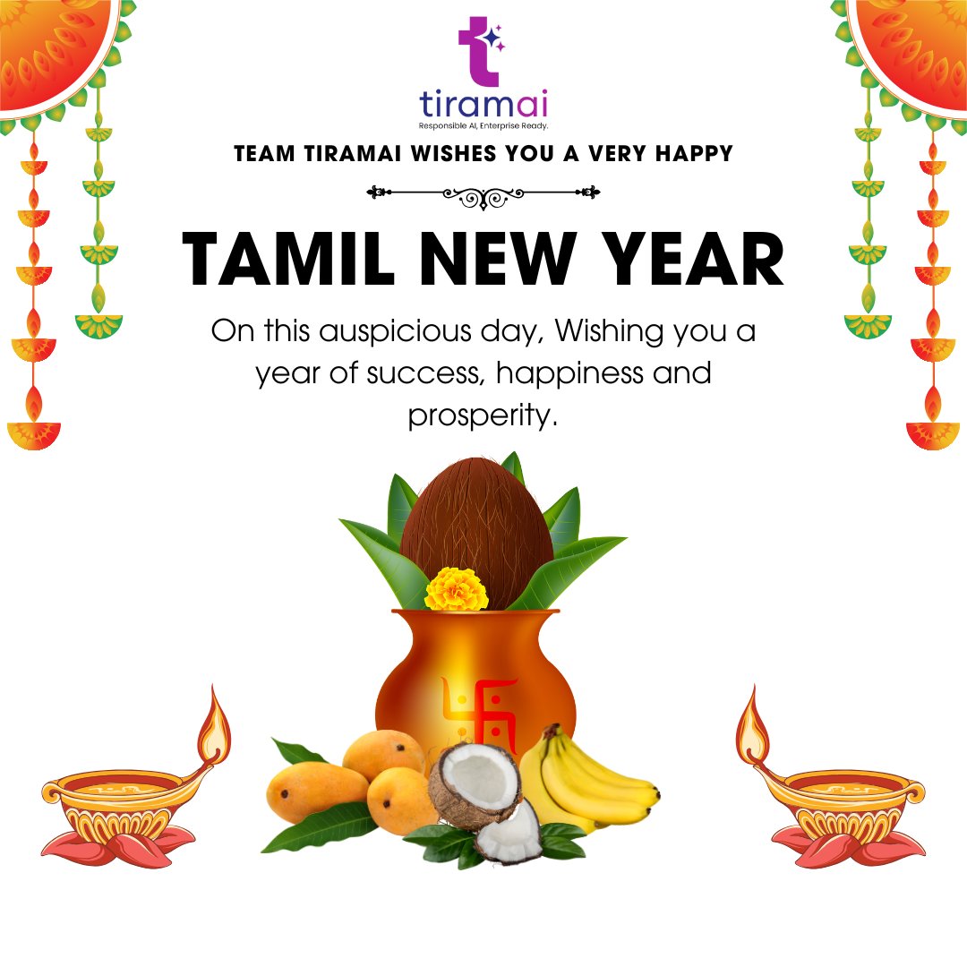 tiramaiAI's tweet photo. Wishing you a prosperous and successful Tamil New Year ✨
May this year bring growth, happiness, and new opportunities.
#TamilNewYear #Puthandu #HappyNewYear #AI #Innovation #Tiramai #FestiveWishes #Growth #India https://t.co/MpEYD87csR