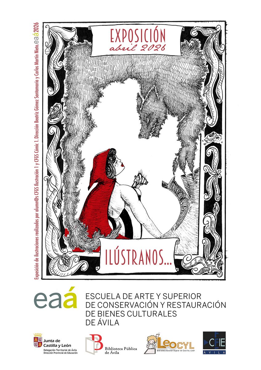 Ayer lunes Candela, la profe de lengua de 1°B de #elIsabel, visitó con sus alumnos la exposición "ilustramos" en <a href="/biblioavila/">Biblioteca Pública de Ávila</a>. Recibieron unas fantásticas explicaciones por parte del personal de la Biblioteca Pública 👏🏻👏🏻👏🏻.