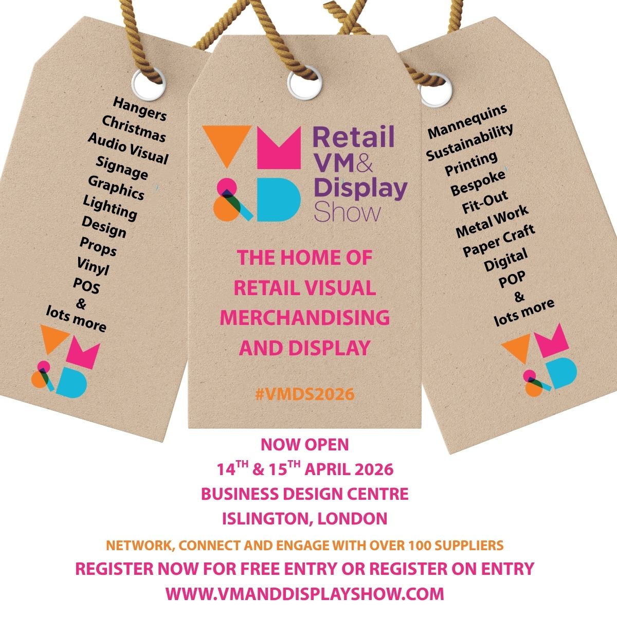 VMDisplayShow's tweet image. The Retail Visual Merchandising and Display Show opens it's doors TODAY at 9.30am Islington London. We look forward to seeing you all. Register online or on entry.

Free entry to all vmanddisplayshow.com

#retail #fashion #visualmerchandising #retaildisplay #retailinteriors