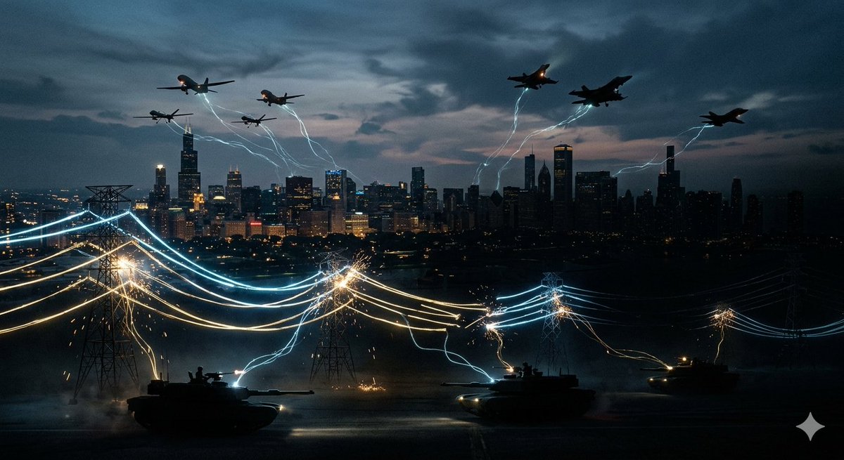 iamnayansarmah's tweet image. 1/7
The next battlefield isn’t just land, sea, or air.
It’s the power grid.

#Defence #EnergySecurity