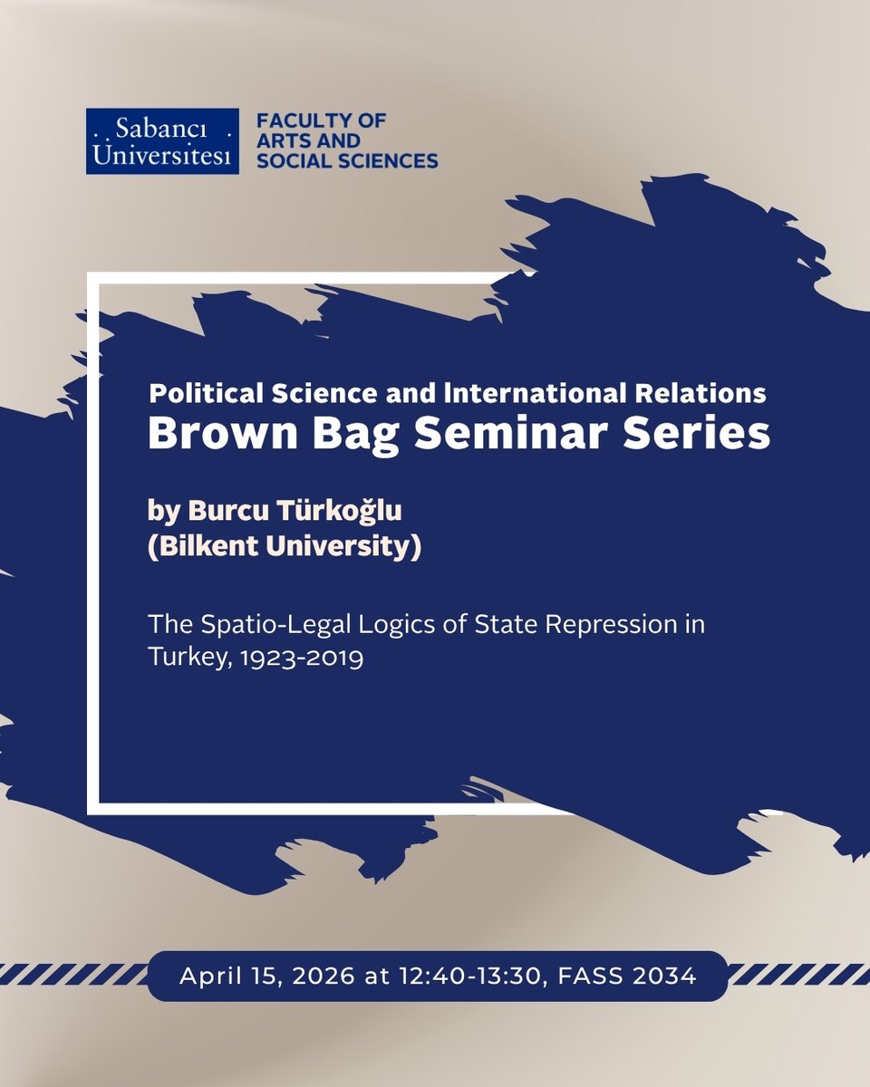 sabanciuni_fass's tweet photo. Brown Bag Seminar by Burcu Türkoğlu (Bilkent University)

#sabanciuniversityfass @sabanciu https://t.co/1joiul5RPG