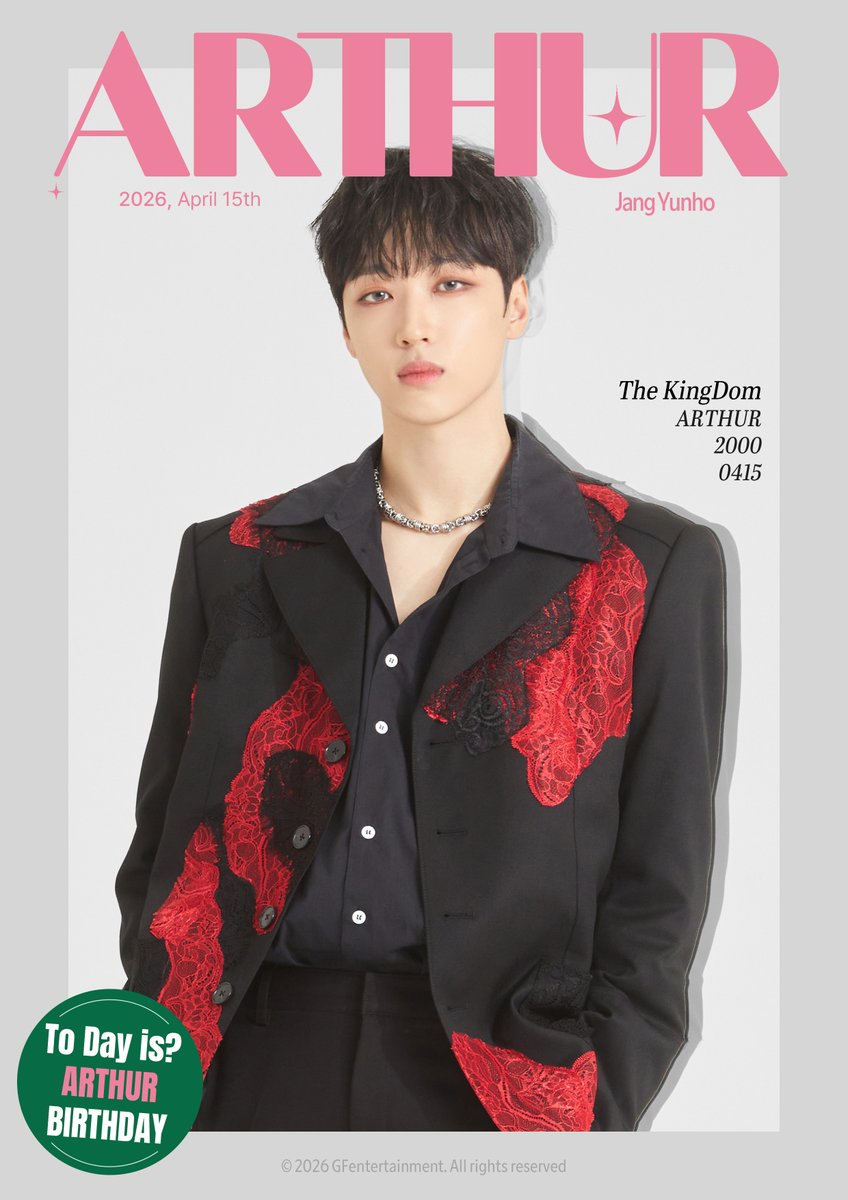 TheKingDom_GF's tweet image. [🎂]

𝐇𝐚𝐩𝐩𝐲 𝐁𝐢𝐫𝐭𝐡𝐝𝐚𝐲 𝐀𝐑𝐓𝐇𝐔𝐑🩷

#TheKingDom #더킹덤 #TKD
#ARTHUR #아서 #HBD_ARTHUR
#HAPPY_ARTHUR_DAY