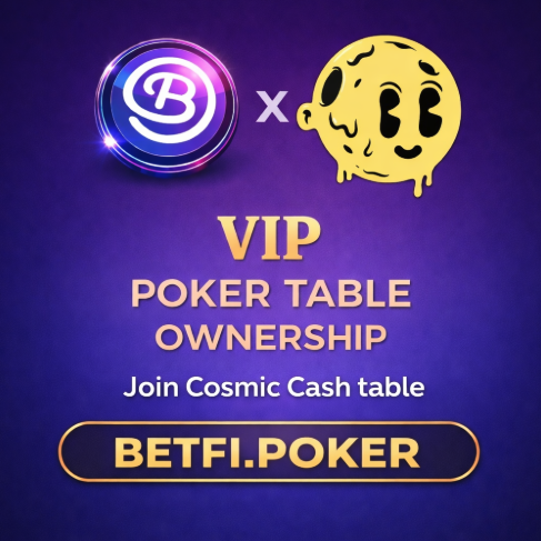BetFicasino's tweet photo. Something cosmic just landed 🌕

BETFi  x @MeltingMoons_ 
VIP Poker Table Ownership 🔥
Join the Cosmic Cash table
https://t.co/DqJXyU0BI7

#Cardano #poker #holdem