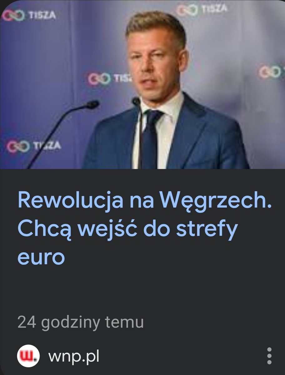 CzekalskiPawe's tweet image. Brawo ! Peter #Magyar zamierza wprowadzić #Węgry do strefy Euro.
Pomysł przystąpienia do strefy Euro poparło w ubiegłorocznym badaniu Eurobarometru ponad 70% Węgrów