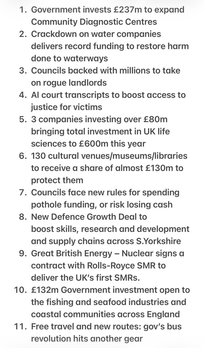 LaindonFEMINIST's tweet photo. Another 11 announcements and achievements ignored in the main by our wonderfully biased media. 

Feel free to share widely so people can see what this Gov is putting into action. 

#DoingTheMediasJob
#LaboursAvhievements
#FixingBritain https://t.co/cNW5g7CjIH