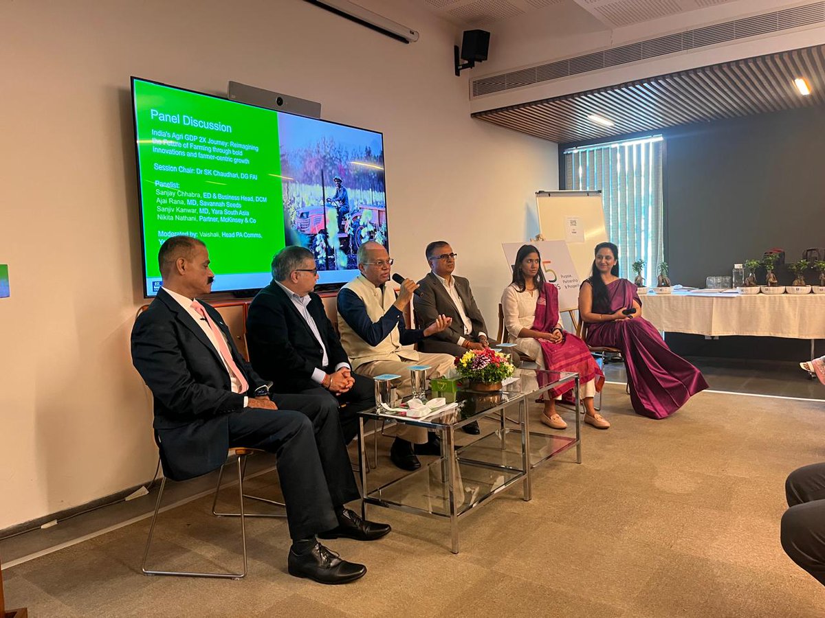 norwayinindia's tweet photo. Congratulations! 15 years of @yara in India. The Embassy was happy to host the event together with @InnovasjonNorge. Chargé d’Affaires @Arvinn Gadgil delivered a keynote and we heard an interesting panel on the future of #sustainablefarming. @Yara_Asia_India https://t.co/QlmOx1wgfH
