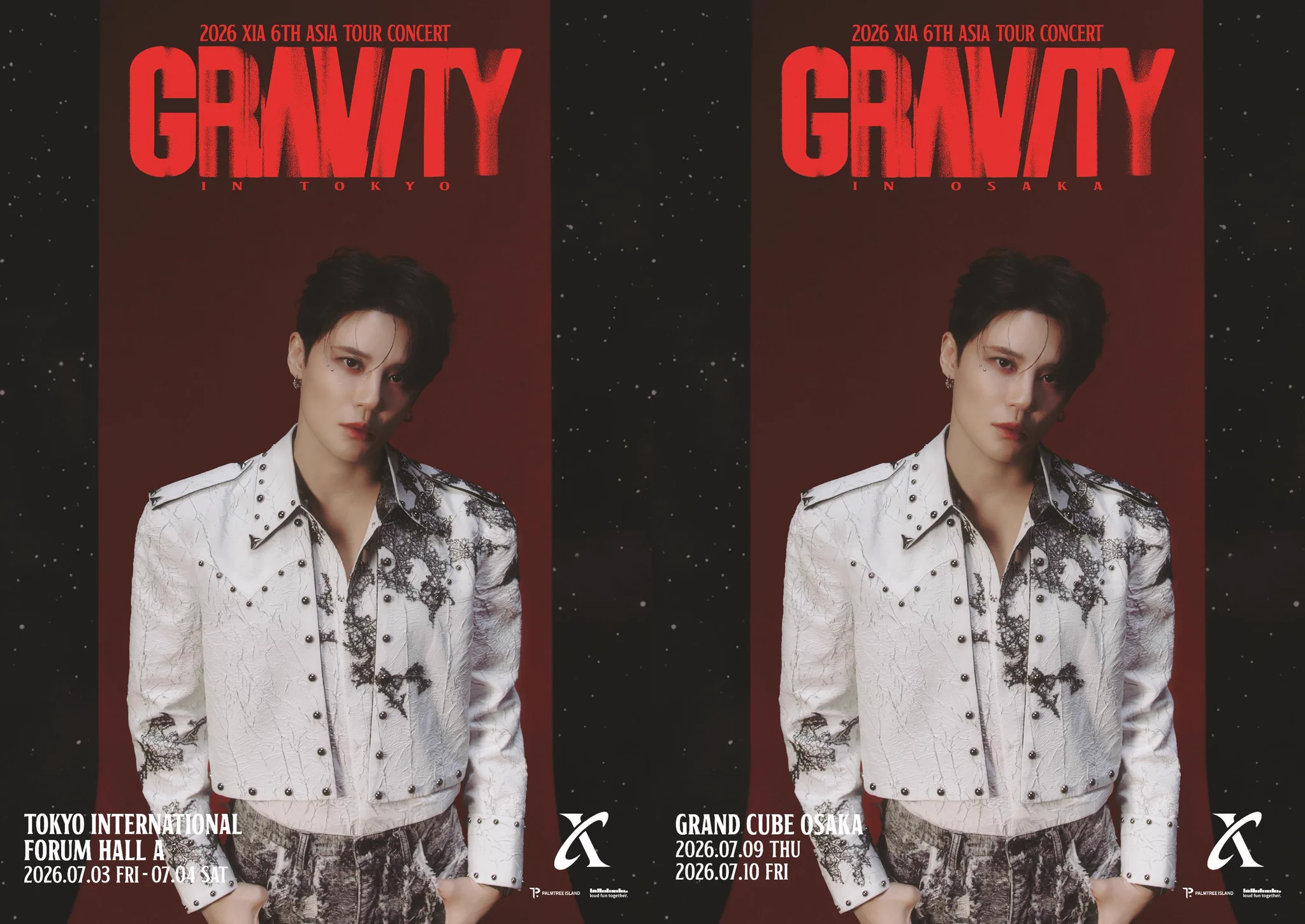 キム・ジュンス「2026 XIA 6TH ASIA TOUR CONCERT 'GRAVITY'」日本公演
