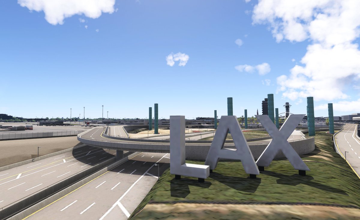 FUK_Nob0525's tweet image. LAXことロサンゼルス国際空港を見学してきました。空港周辺の散策ではYoutubeでライブ配信されている場所の聖地巡礼をしてきました。

#MSFS2024