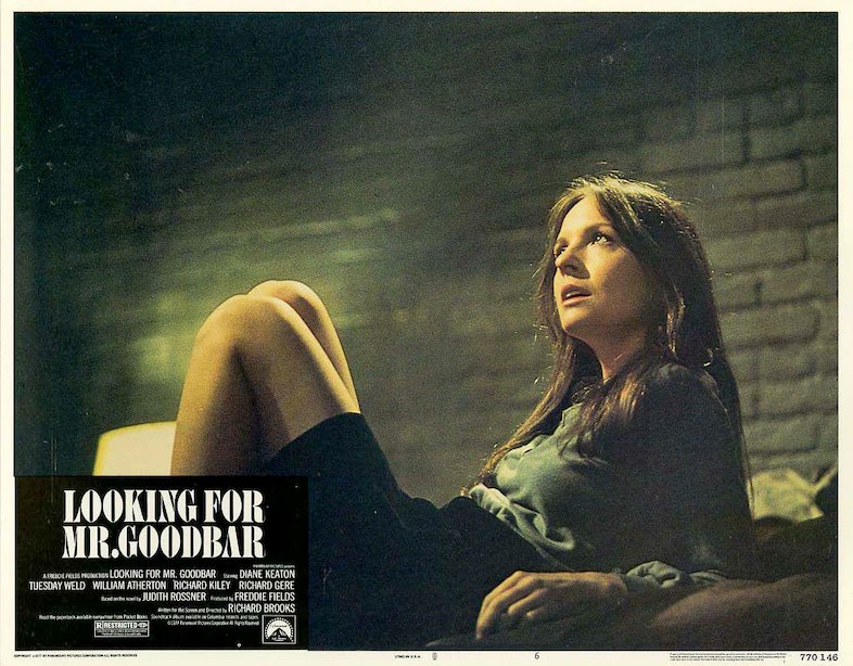 horrormuseum's tweet image. LOOKING FOR MR. GOODBAR 1977 

One of the strangest, darkest films mainstream Hollywood ever produced. 

There's literally nothing like it, must see