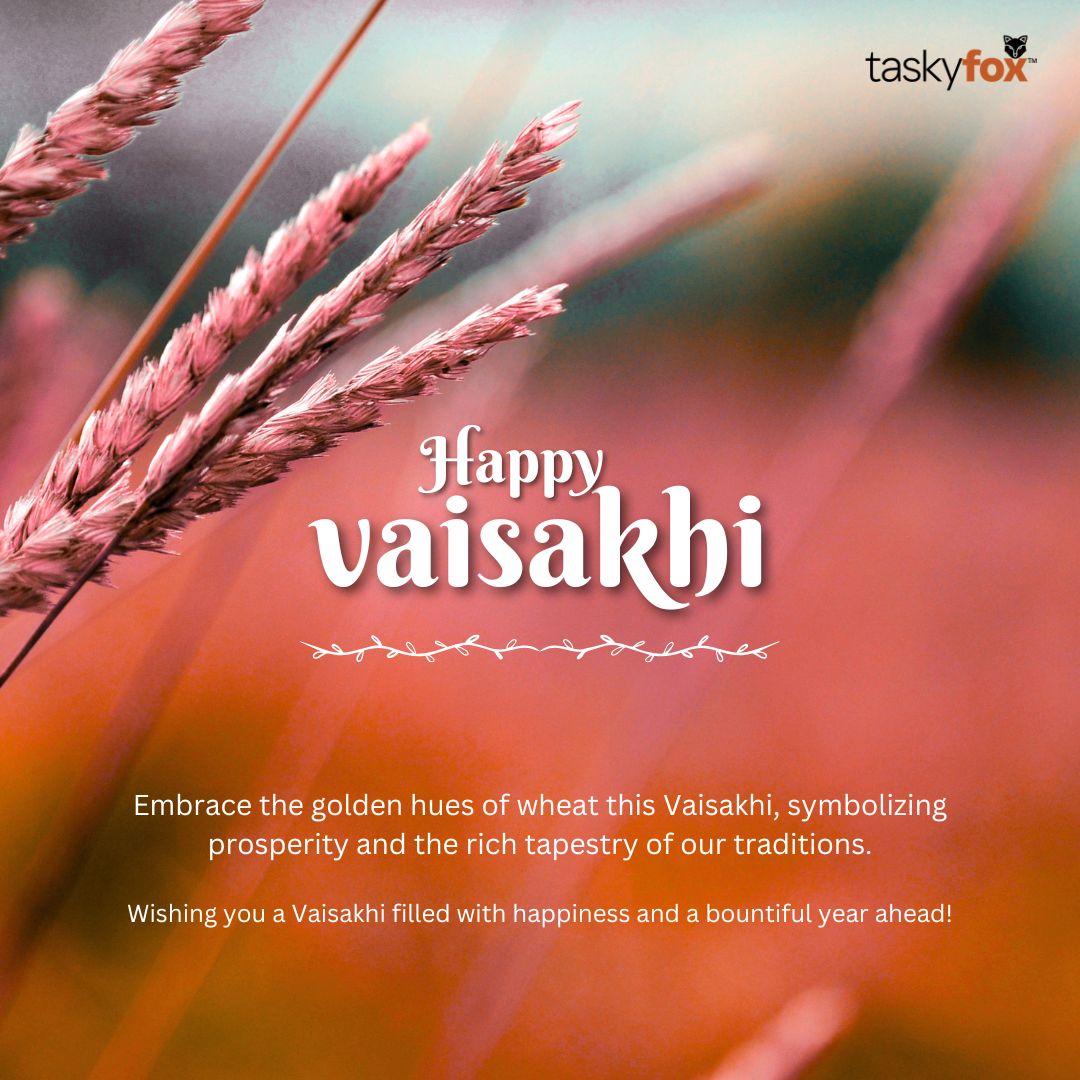 taskyfoxapp's tweet photo. Celebrate the spirit of harvest and new beginnings on Baisakhi 🌾✨
 May this festival bring growth, success, and new opportunities in your journey.
 Tasky Fox wishes you a joyful and prosperous Baisakhi! 🙏
https://t.co/GYLLfst5Gi
#Baisakhi #HappyBaisakhi #HarvestFestival https://t.co/lT3Lg0cydD