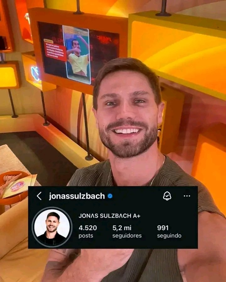 BrunoArauj26237's tweet image. Jonas bateu 5,2 milhões de seguidores no Instagram e alcançou a marca de 2 milhões de seguidores ganhos durante o BBB26. 

Tá voando alto! 🚀⚡️

#BBB26  #reality  #BBB  #realityshow