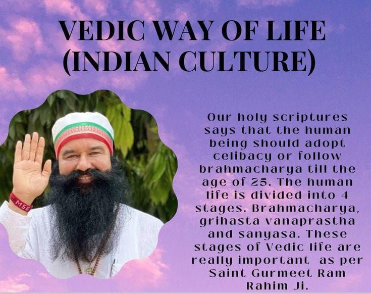 RamphalBenipal's tweet photo. According to Saint Gurmeet Ram Rahim Ji, by following #StagesOfLife of Brahmacharya, then Grihastha, Vanaprastha and Sannyasa Ashram, people are able to live a happier, healthier and prosperous life by becoming free from disease and negativity in the society. https://t.co/5JOOz1YDD6