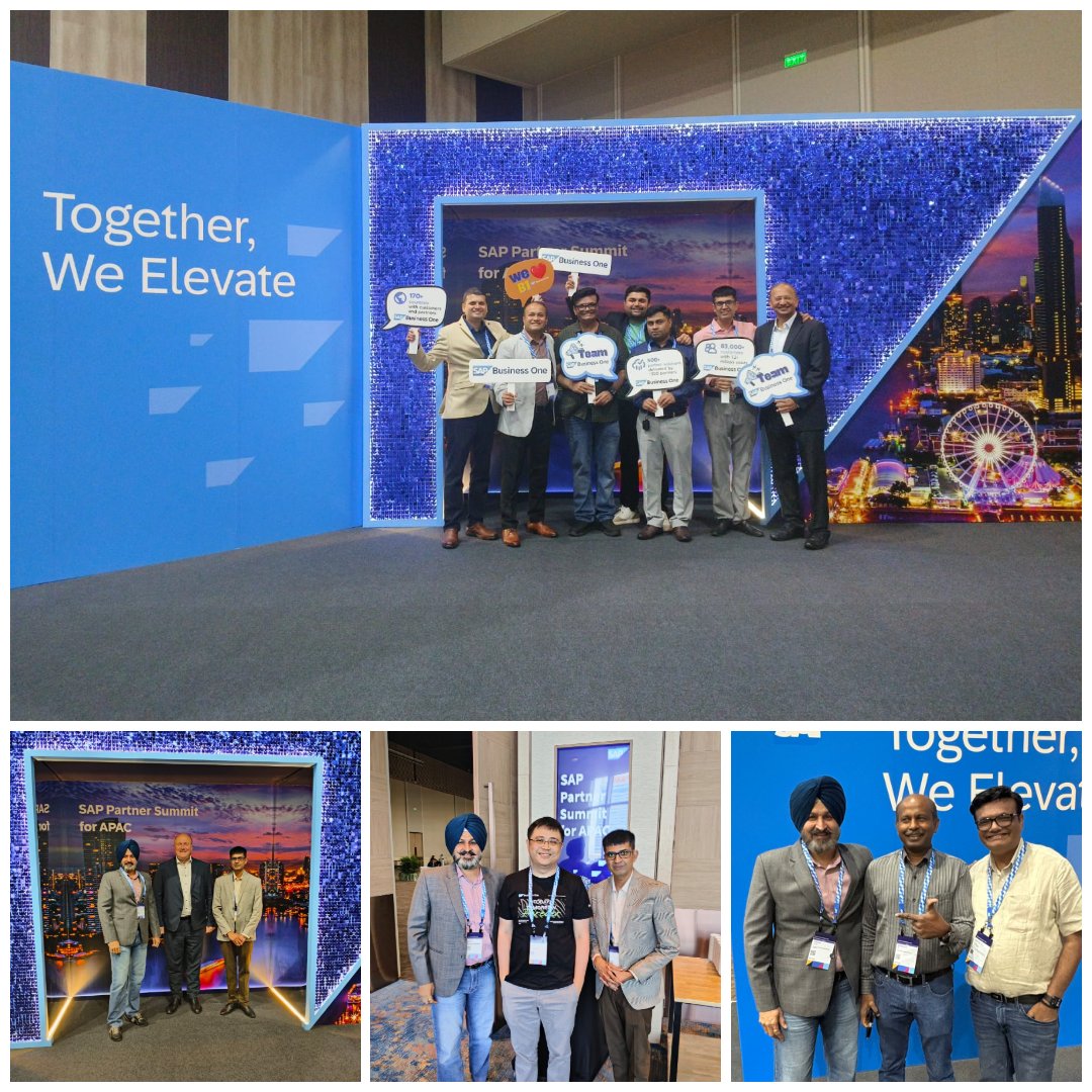 Big thanks to everyone who made the SAP Partner Summit for APAC in Bangkok a tremendous success!

From insightful sessions and inspiring speakers to engaging conversations with incredible partners - your energy and collaboration made this event truly impactful.

A special
