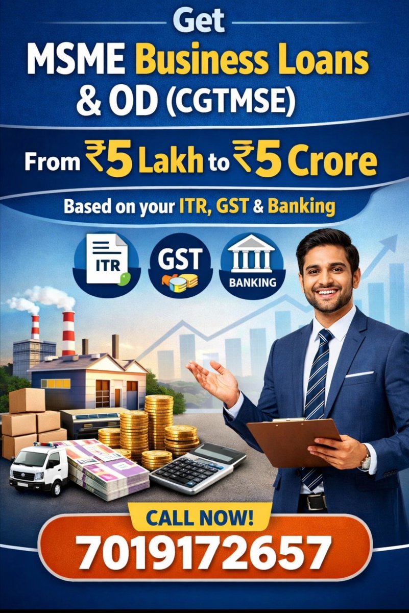 Businessloanblr's tweet image. ನಿಮ್ಮ ವ್ಯಾಪಾರವನ್ನು ವಿಸ್ತರಿಸಲು ವರ್ಕಿಂಗ್ ಕ್ಯಾಪಿಟಲ್,ಸ್ಟಾಕ್ &amp;amp; ಯಂತ್ರೋಪಕರಣ ಖರೀದಿಗೆ, ಹಣಕಾಸಿನ ಅಗತ್ಯತೆಗಳನ್ನು ಪೂರೈಸಲು 5ಲಕ್ಷದಿಂದ 5ಕೋಟಿ OD &amp;amp; ಬಿಸಿನೆಸ್ ಲೋನ್.
👉ಯಾವುದೇ ಭದ್ರತೆ ಇಲ್ಲ
👉ಶೀಘ್ರ ಮಂಜೂರಾತಿ
👉ಕನಿಷ್ಠ ದಾಖಲೆಗಳು
👉ಕಡಿಮೆ ಬಡ್ಡಿದರ
 wa.me/917019172657
#businessloan
#MSME
#Finance
#CGTMSE