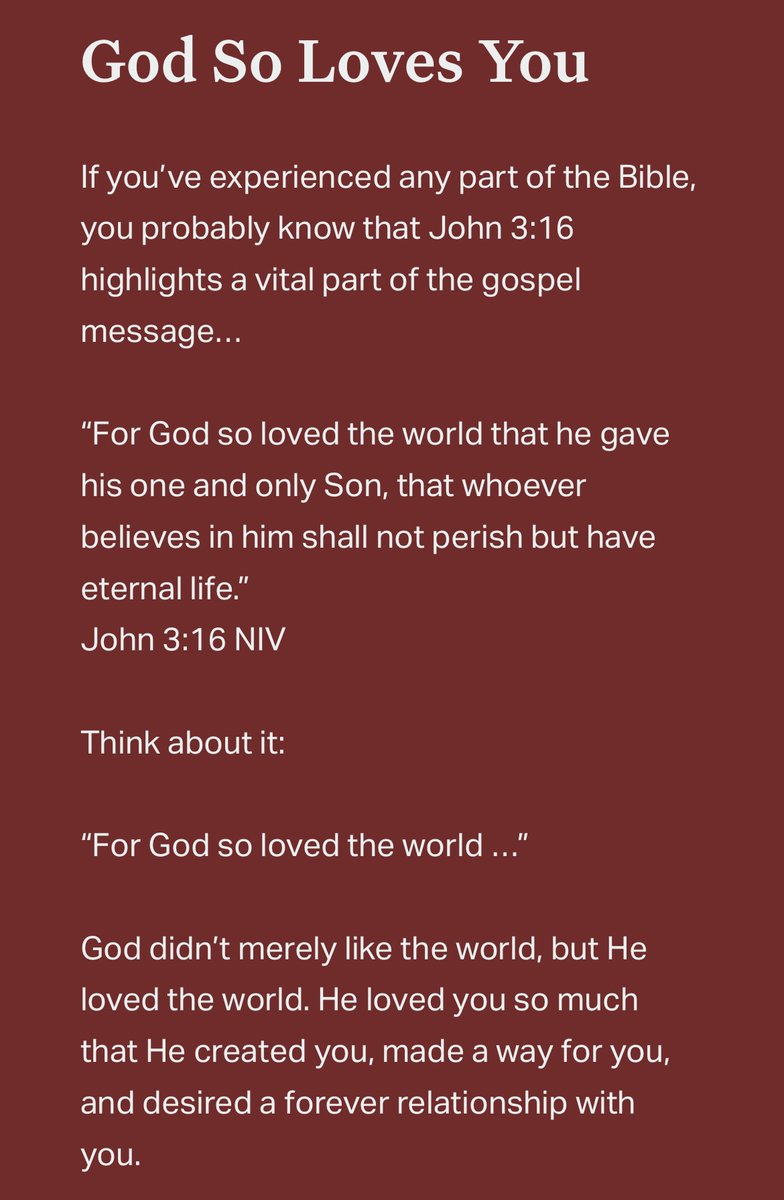 Some_GI's tweet photo. Daily Portion - April 13, 2026

John 3:16 https://t.co/5fwItg9I3A