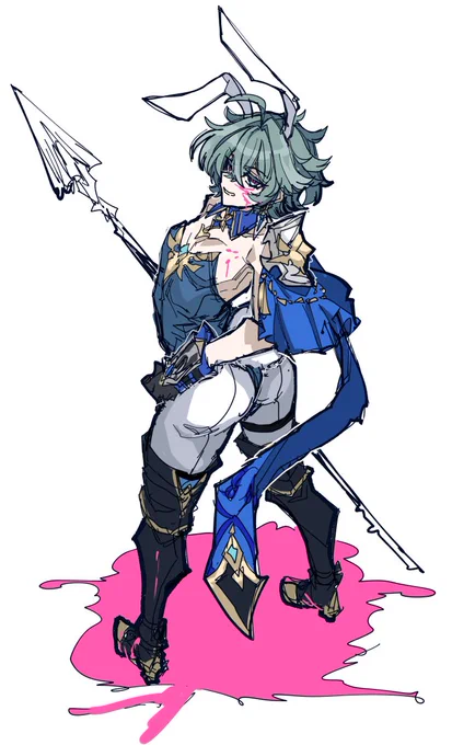 勢いで描いたのでバランスが気に入らないんですけど直すのも面倒になった!(カス)