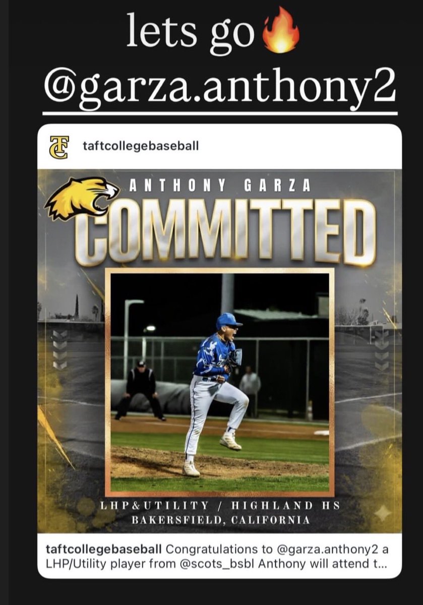 Hblock_Baseball's tweet photo. @hblock_baseball Scots Senior #2 Anthony Garza has just committed to play for Taft College next year! Congrats Anthony! Go represent! #StudyHard & #PlayHard #HBlock https://t.co/i1V8qQbfPf