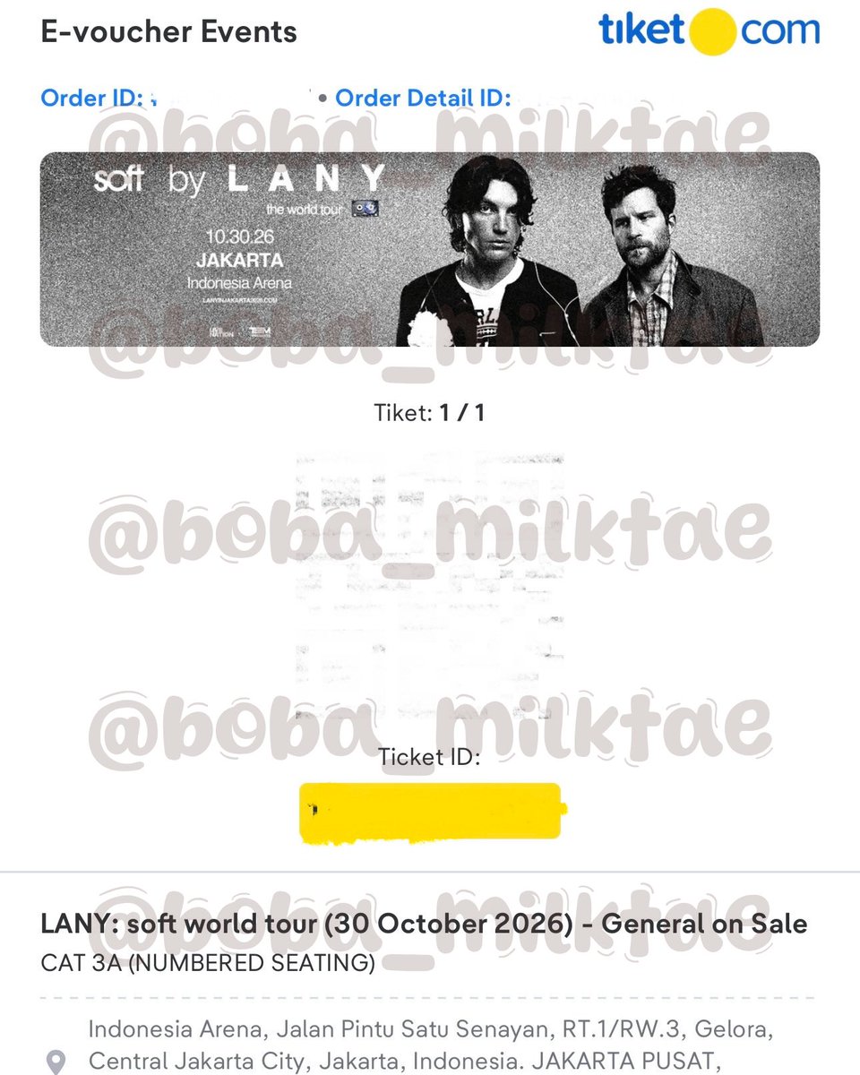 2026 LANY THE SOFT WORLD TOUR in Jakarta General Sale 30 Oct secured✅