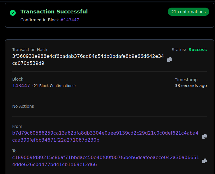 ixios_io's tweet image. The first post-quantum MLDSA87 transaction on the Ixios Testnet has been sent!