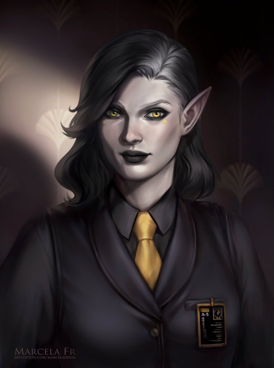 Portrait commission of Serenity Ceadda 🖤
--

Commissions are open! Info on my bio :)