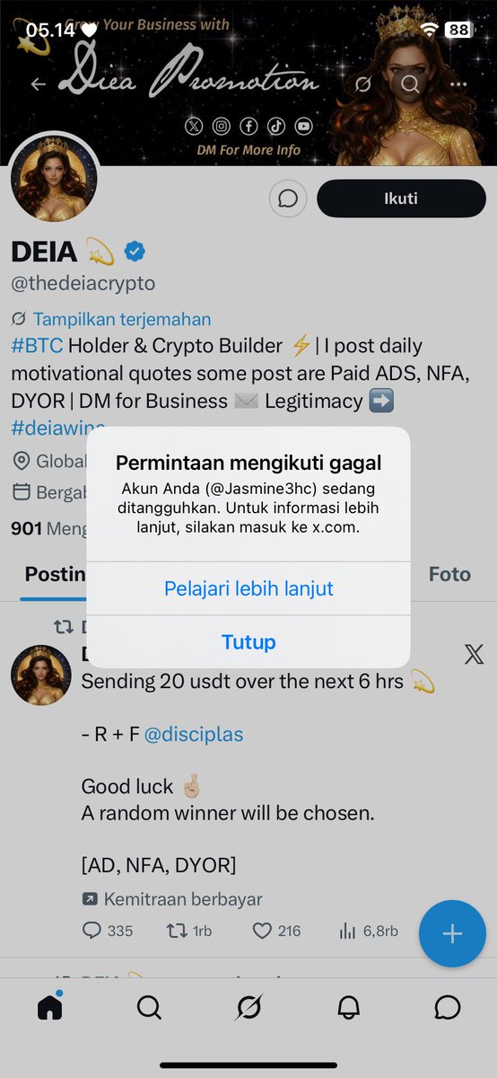 Riegoryd's tweet photo. Please dont reroll🙏🏻🙏🏻🙏🏻
@Jasmine3hc 
@gloryavb
@mevwin3
@senjaeasy3
@hokieasyy
@0xmewinx
@0xbulanoct
@mj_easyy
@p1cknava_gaes
@won3asy1000
@essybun https://t.co/7uFlNftQTS