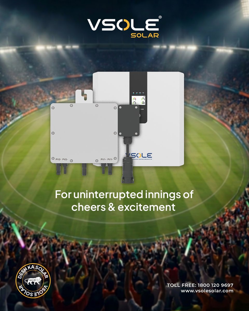 VsoleSolar's tweet image. Powering the most exciting game nights with solar for uninterrupted happiness &amp;amp; fun!

Explore our wide range of inverters at
vsolesolar.com

#solarinverter #solarrevolution #solarpowered #solarenergy #vsolesolar