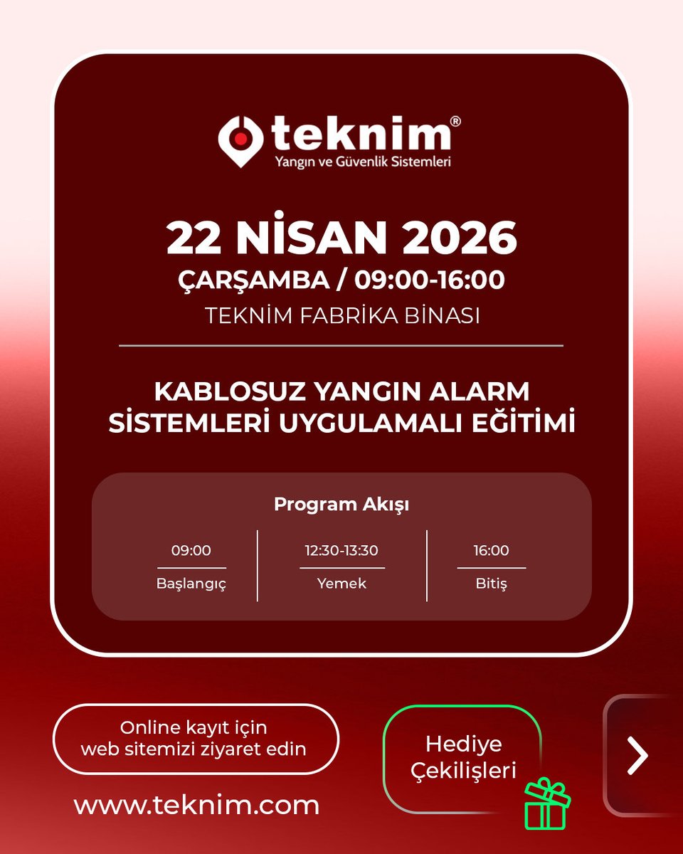 Teknim's tweet photo. İş ortaklarımıza yönelik düzenlediğimiz teknik eğitimlerimizde; ürünler, yönetmelik (BYKHY), sistem tasarımı, montaj, devreye alma ve yazılımlar gibi konular uygulamalı olarak aktarılacaktır.  📌 Kontenjan dolmadan yerinizi ayırtın: https://t.co/me86c0glry  #teknim #eğitim https://t.co/DFHlAN5nJk