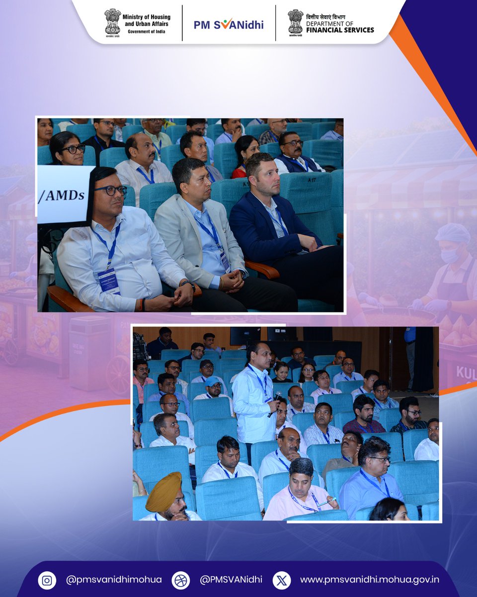 pmsvanidhi's tweet photo. City & state officials across India came together to reimagine Street Food Hubs through better urban planning & design focusing on locally rooted spaces, hygiene, and stronger street food ecosystems.
#PMSVANidhi #Nationalworkshop #fssai https://t.co/WaKFImxN8w