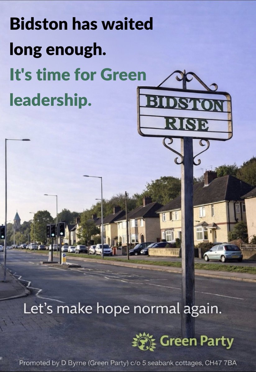 GreenBidston's tweet image. 🌍 Bidston &amp;amp; St James has been Labour for years. It’s time for change.

When residents feel taken for granted, they look for hope.

💚 Wirral Greens are ready to replace Labour with a fresh local voice.

Ben, Liz &amp;amp; Dave for Bidston &amp;amp; St James.

#Wirral #Bidston #Beechwood