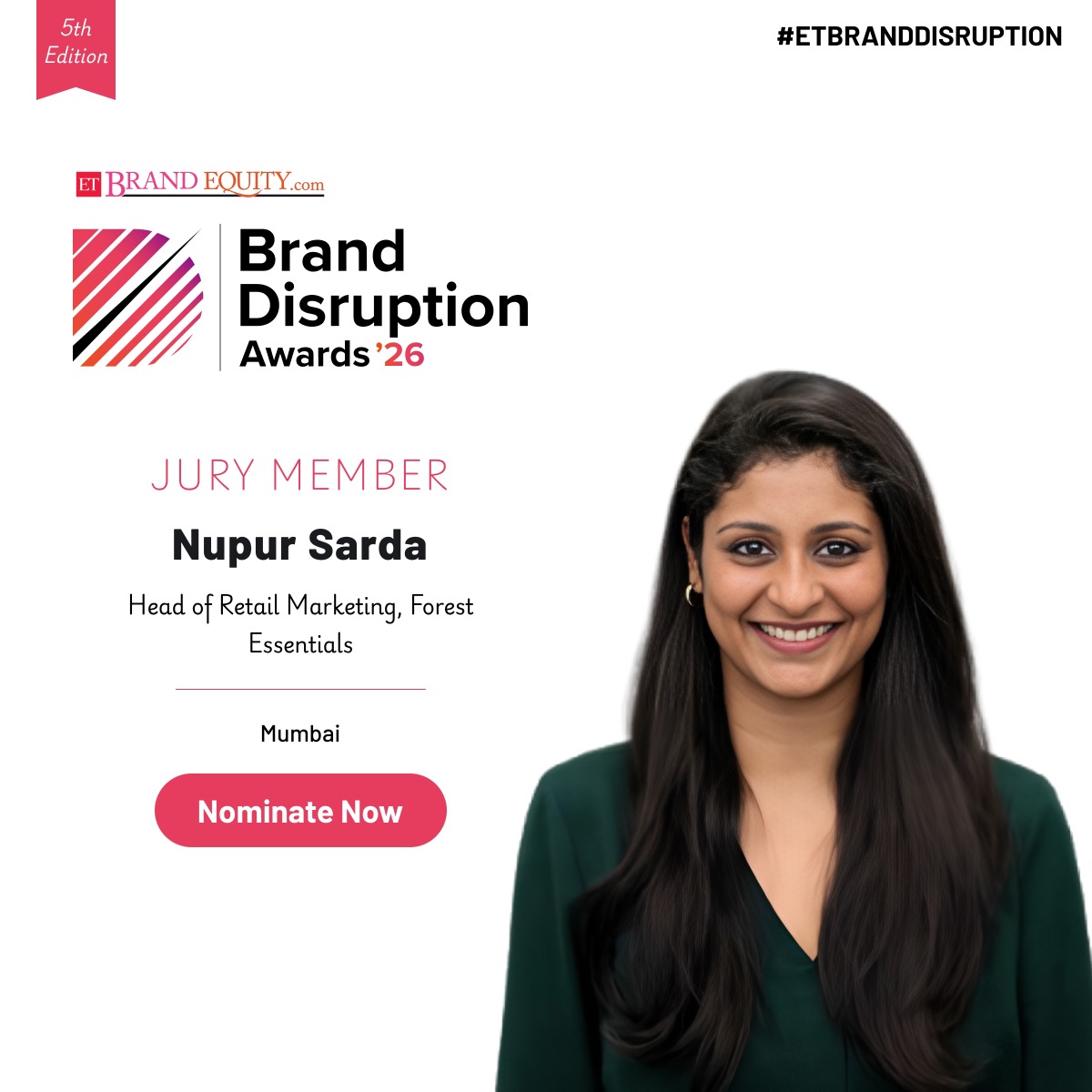 ETBrandEquity's tweet image. We’re excited to have Nupur Sarda, Head of Retail Marketing at Forest Essentials, and Atul Bansal, Head of Marketing at GoKwik, join us as Jury Members for Brand Disruption Awards 2026

Nominate now - …ndequity.economictimes.indiatimes.com/disruption-awa…

#ETBrandDisruption #ETBrandEquity #MarketingInnovation
