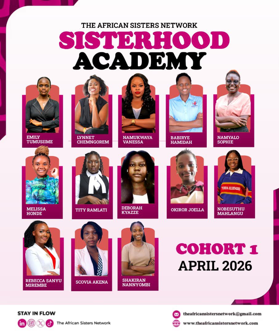 AfricanSisters_'s tweet photo. There’s something powerful about women choosing growth at the same time.

Cohort 1 of the Sisterhood Academy brings together women from Uganda, Kenya, Zimbabwe, and South Africa who have made a clear decision, to take their growth seriously and to do something with it.💕 https://t.co/SX4bgugCJT