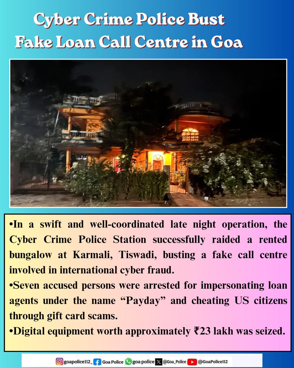 Goa Police tweet media