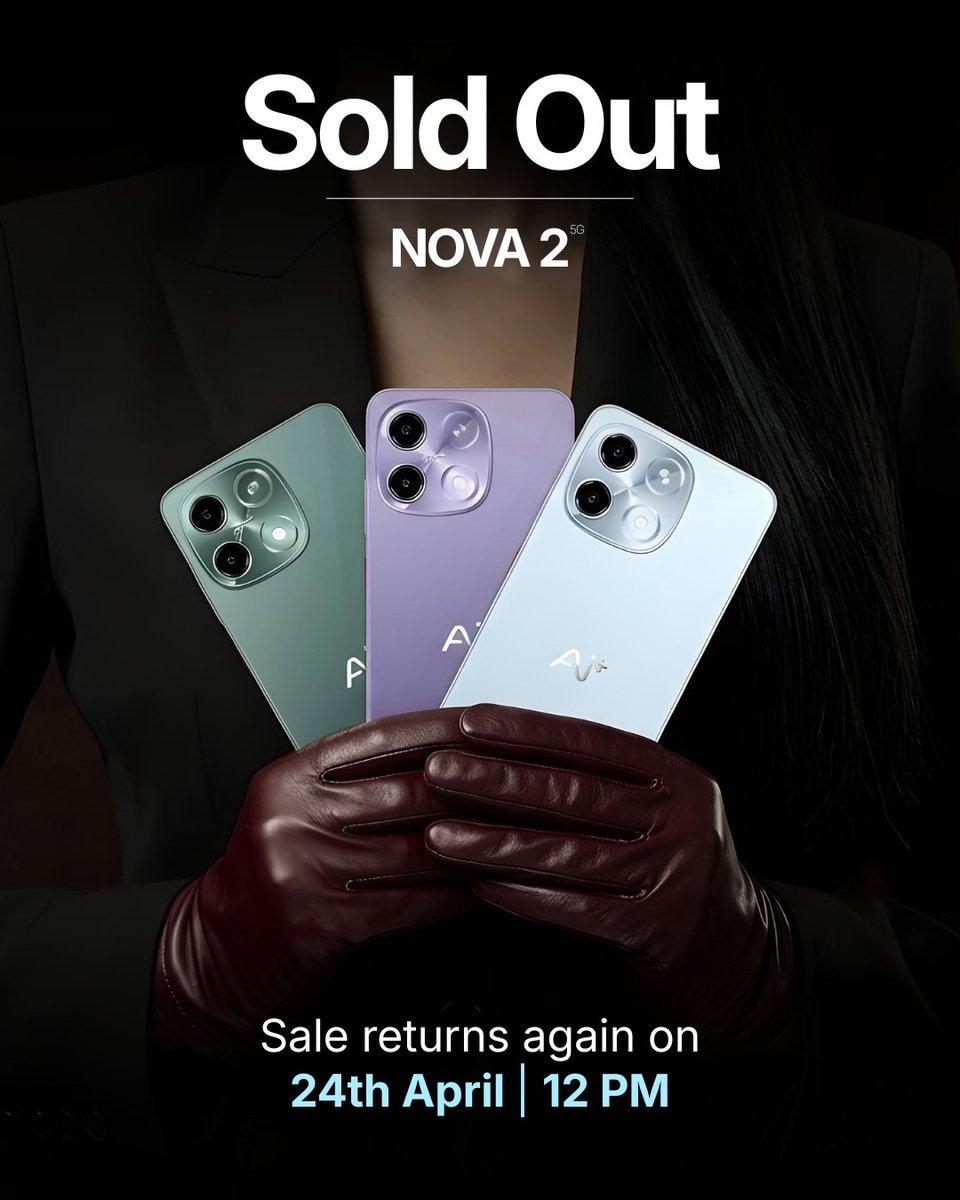 MadhavSheth1's tweet image. Appreciate the strong response to Nova 2 5G. Sale returns April 24, 12 PM.